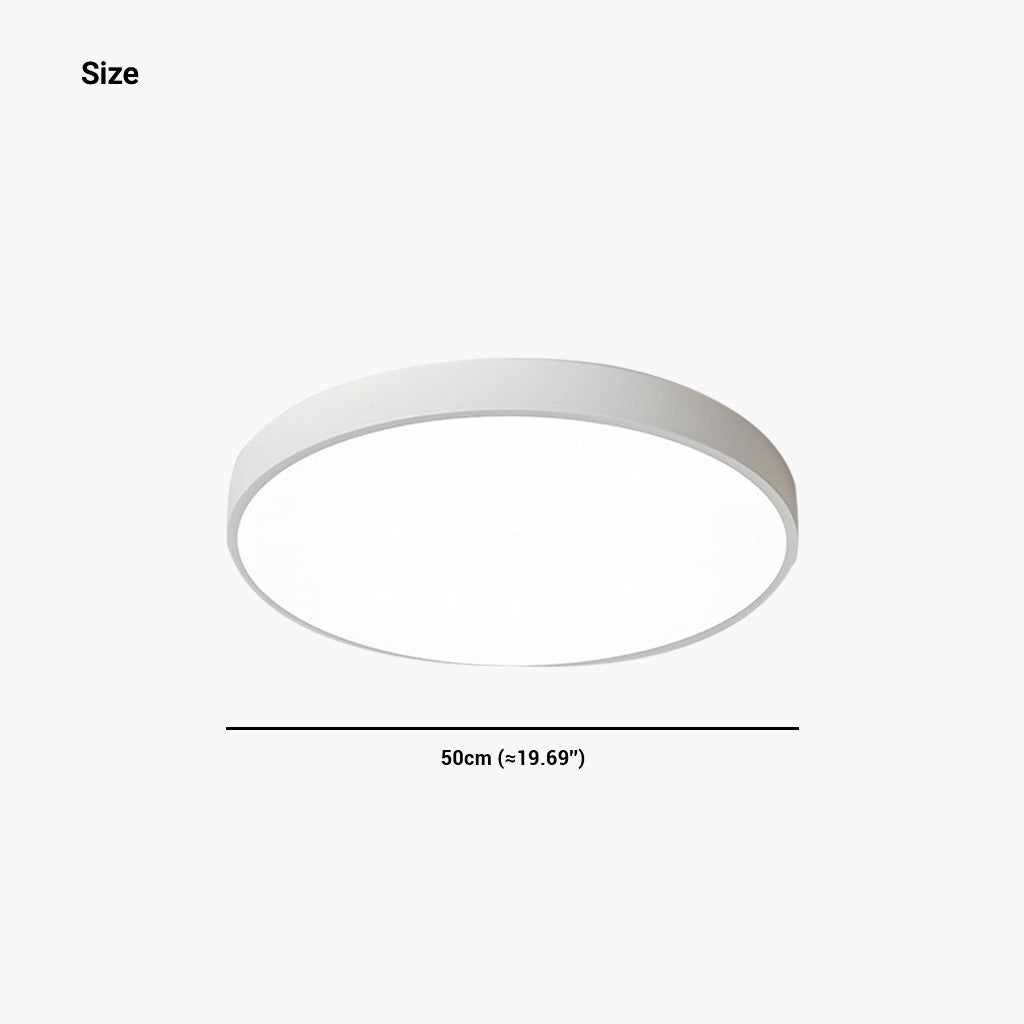 Flush Mount Ceiling Light Bright Dimmable LED Round/Square/Rectangle, White