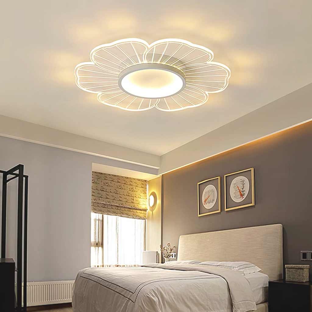Flush Mount Ceiling Light Elegant Acrylic Flower LED