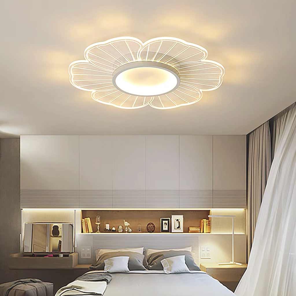 Flush Mount Ceiling Light Elegant Acrylic Flower LED