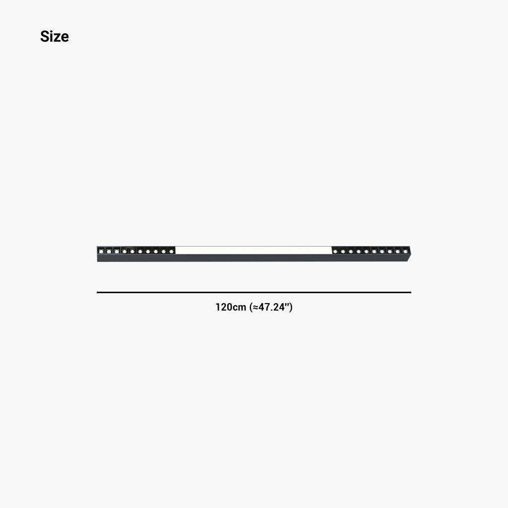 Flush Mount Ceiling Light Minimalist Long Linear Anti-Glare LED Dimmable