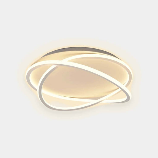 Flush Mount Ceiling Light Modern Ring LED, White
