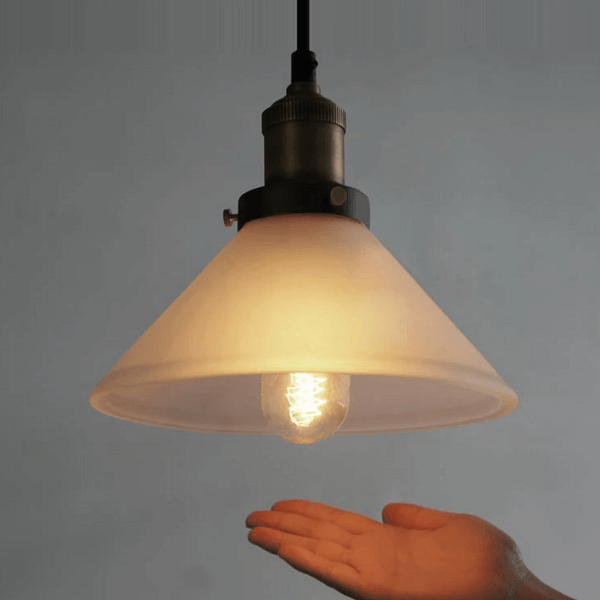 Fluted Glass Pendant Light