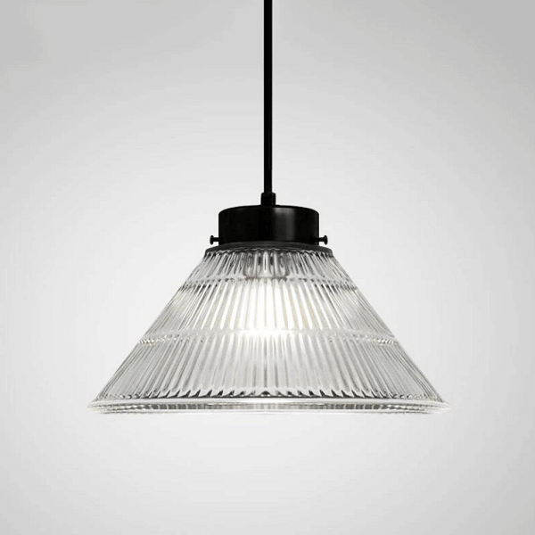 Fluted Glass Pendant Light