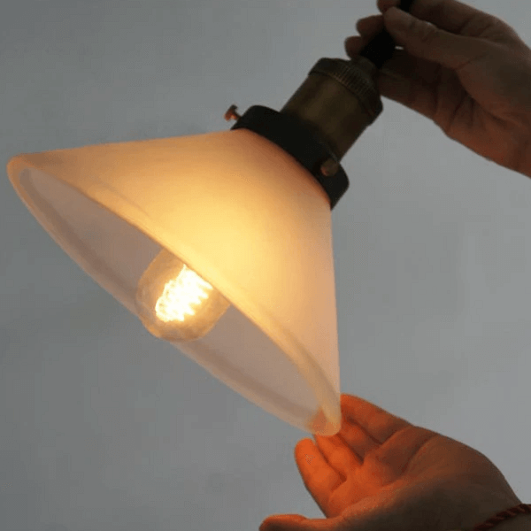 Fluted Glass Pendant Light