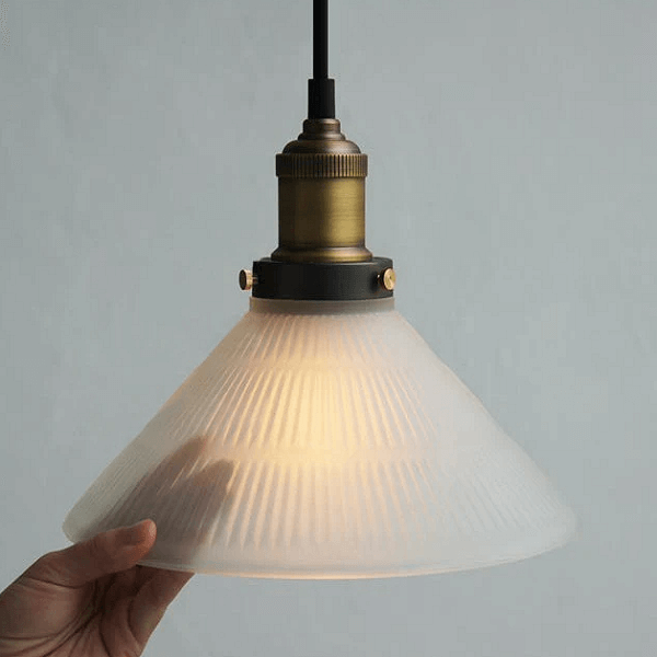 Fluted Glass Pendant Light