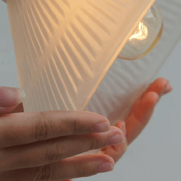 Fluted Glass Pendant Light