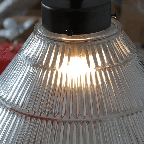 Fluted Glass Pendant Light