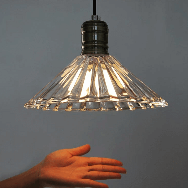 Fluted Glass Pendant Light