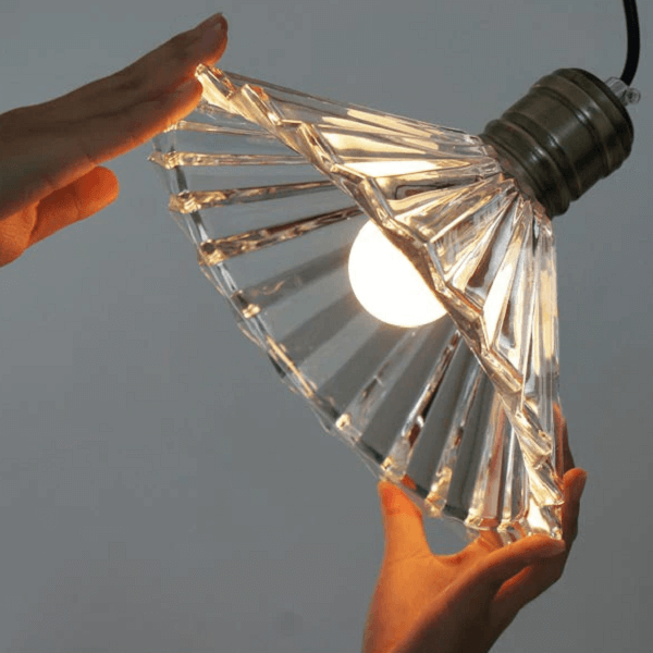 Fluted Glass Pendant Light