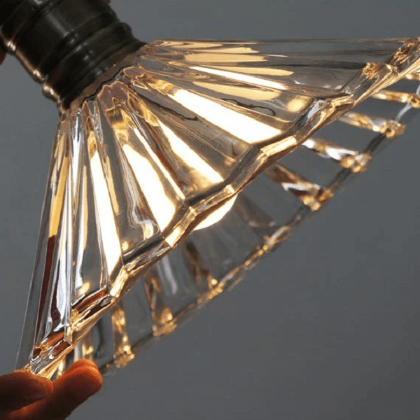 Fluted Glass Pendant Light