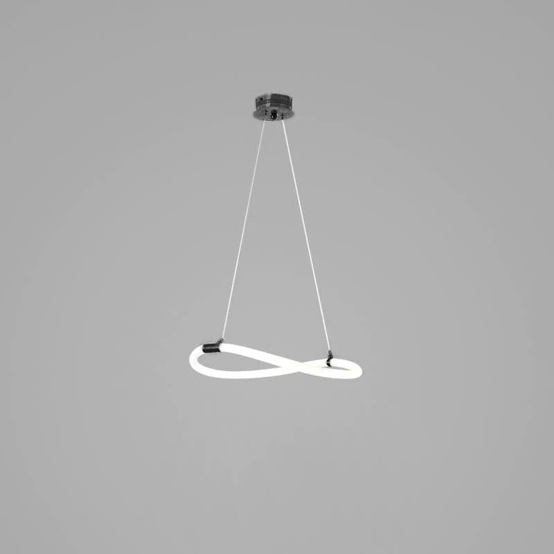 Serpentine Glow Black Chandelier