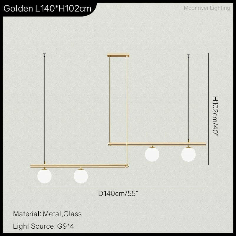 Frey - Modern Minimalist Living Room Chandelier Simple Linear