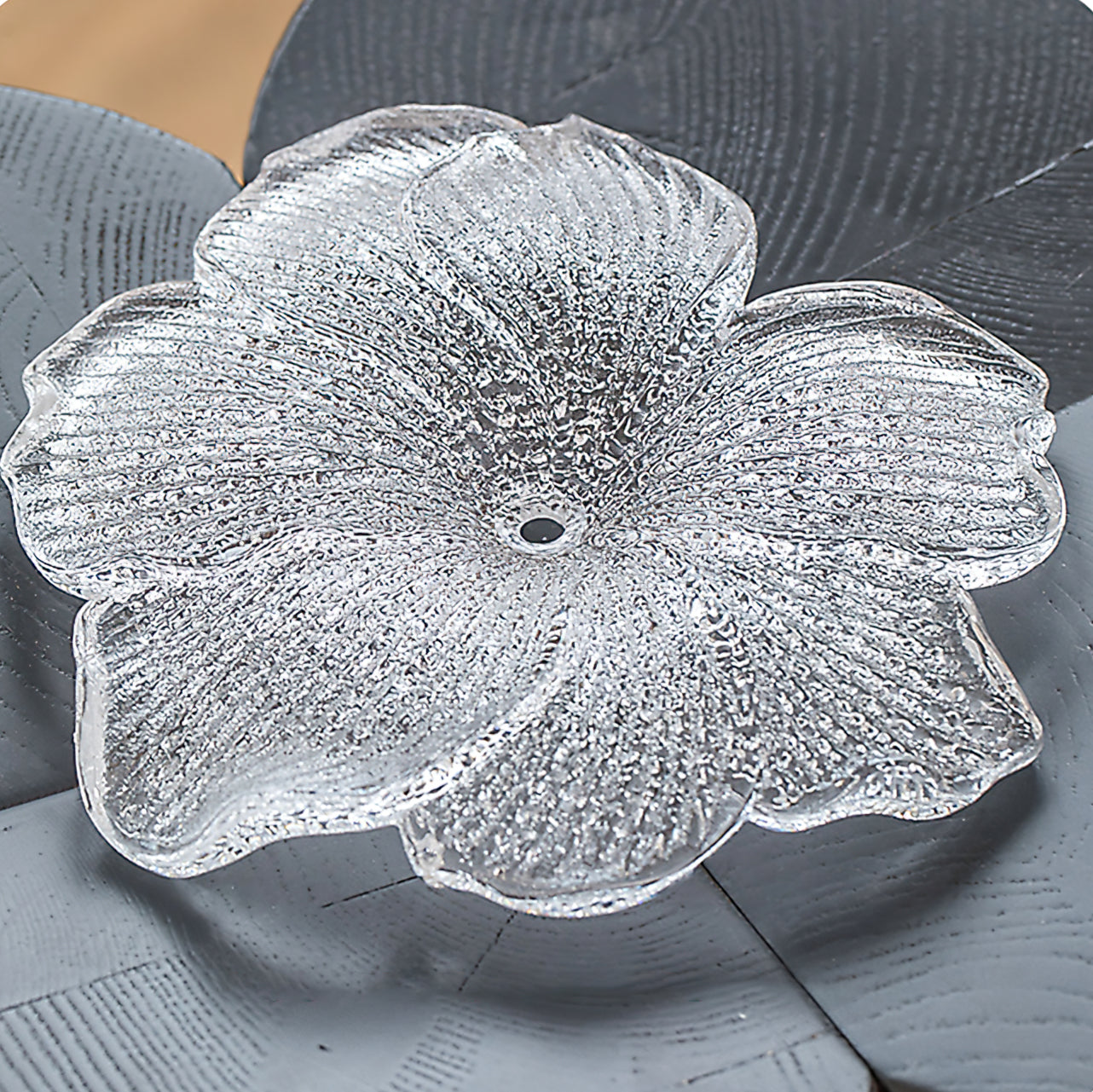 Frost Flower Glass Chandelier