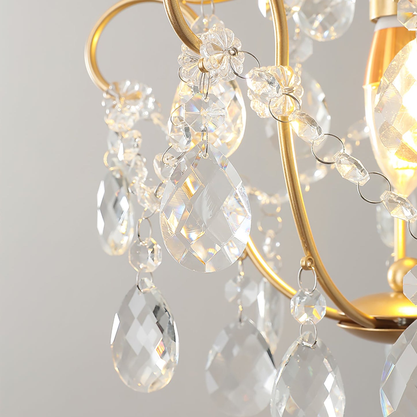Gilded Crystal Pendant Lamp