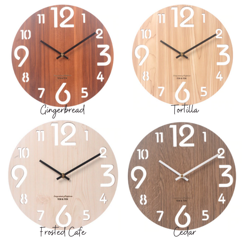 HomeQuill‚Ñ¢ Wooden Wall Clock - Nordic Side - 