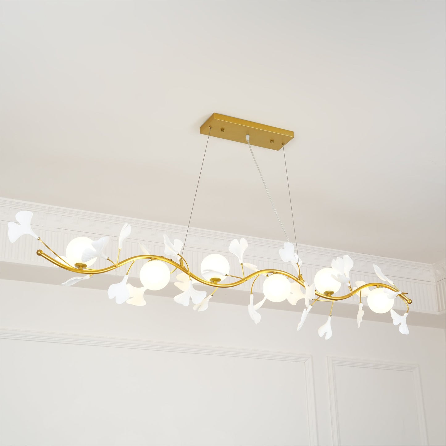 Gingko Glass Chandelier