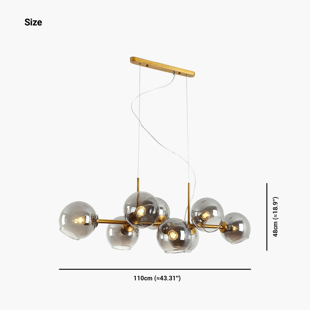 Pendant Chandelier Gold Iron Light