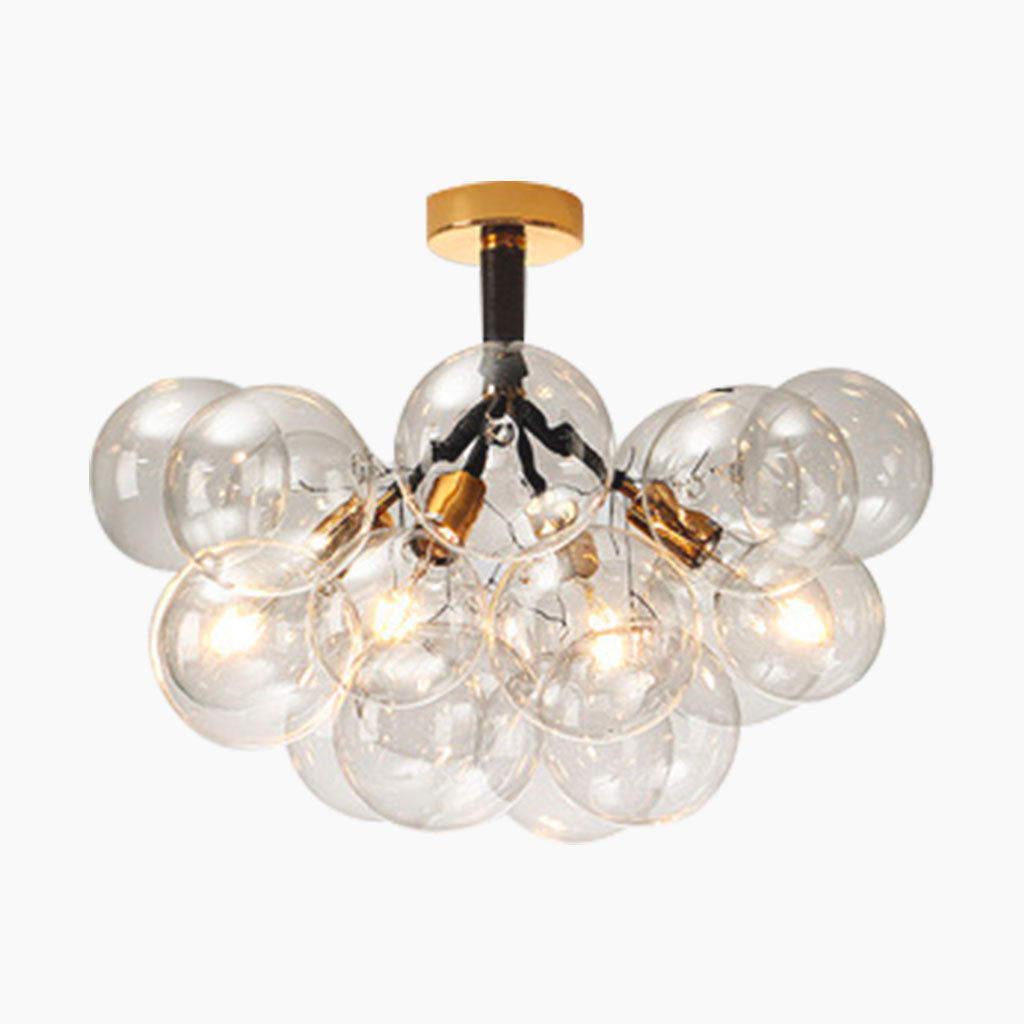 Chandelier Ceiling Light Glass Bubbles Cluster