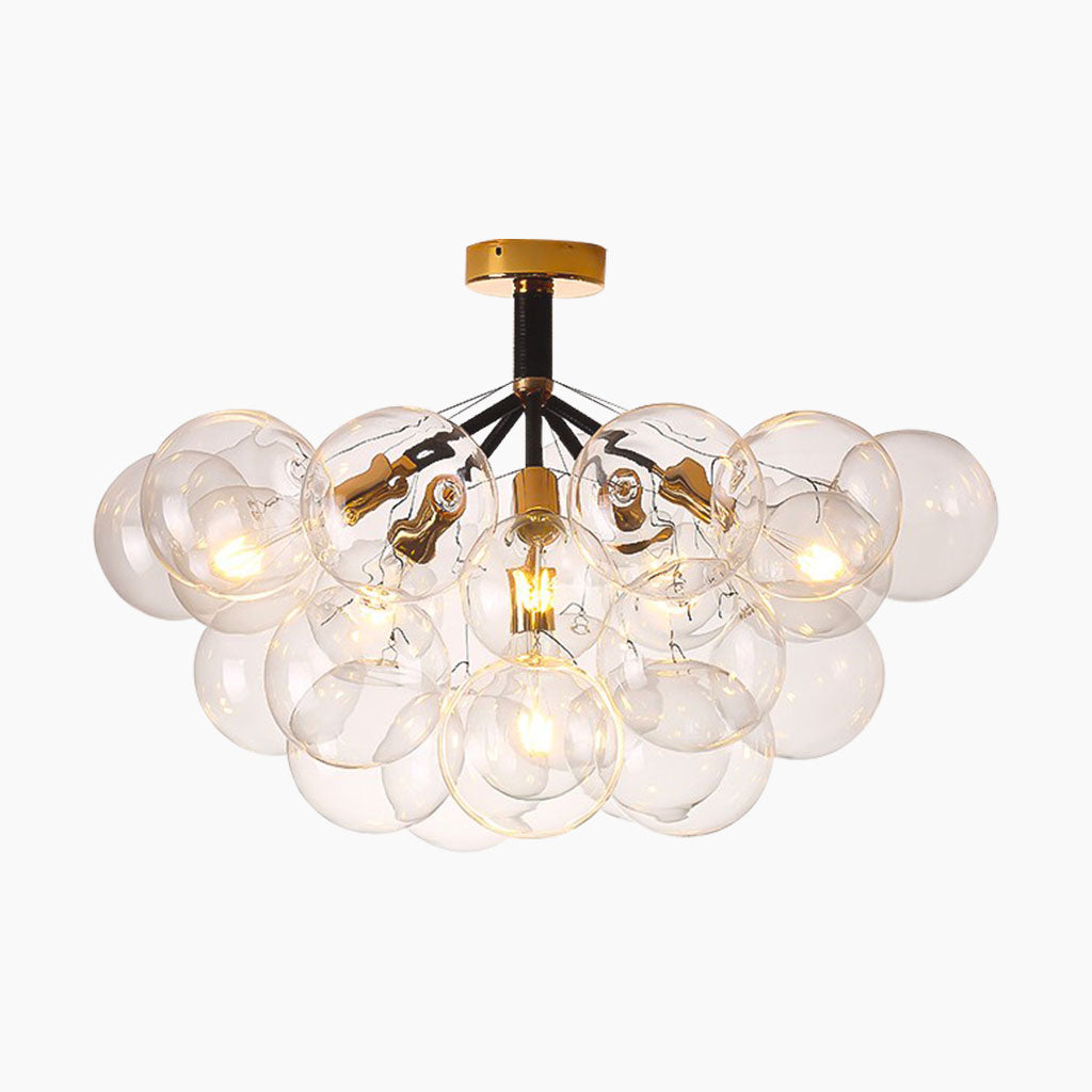 Chandelier Ceiling Light Glass Bubbles Cluster