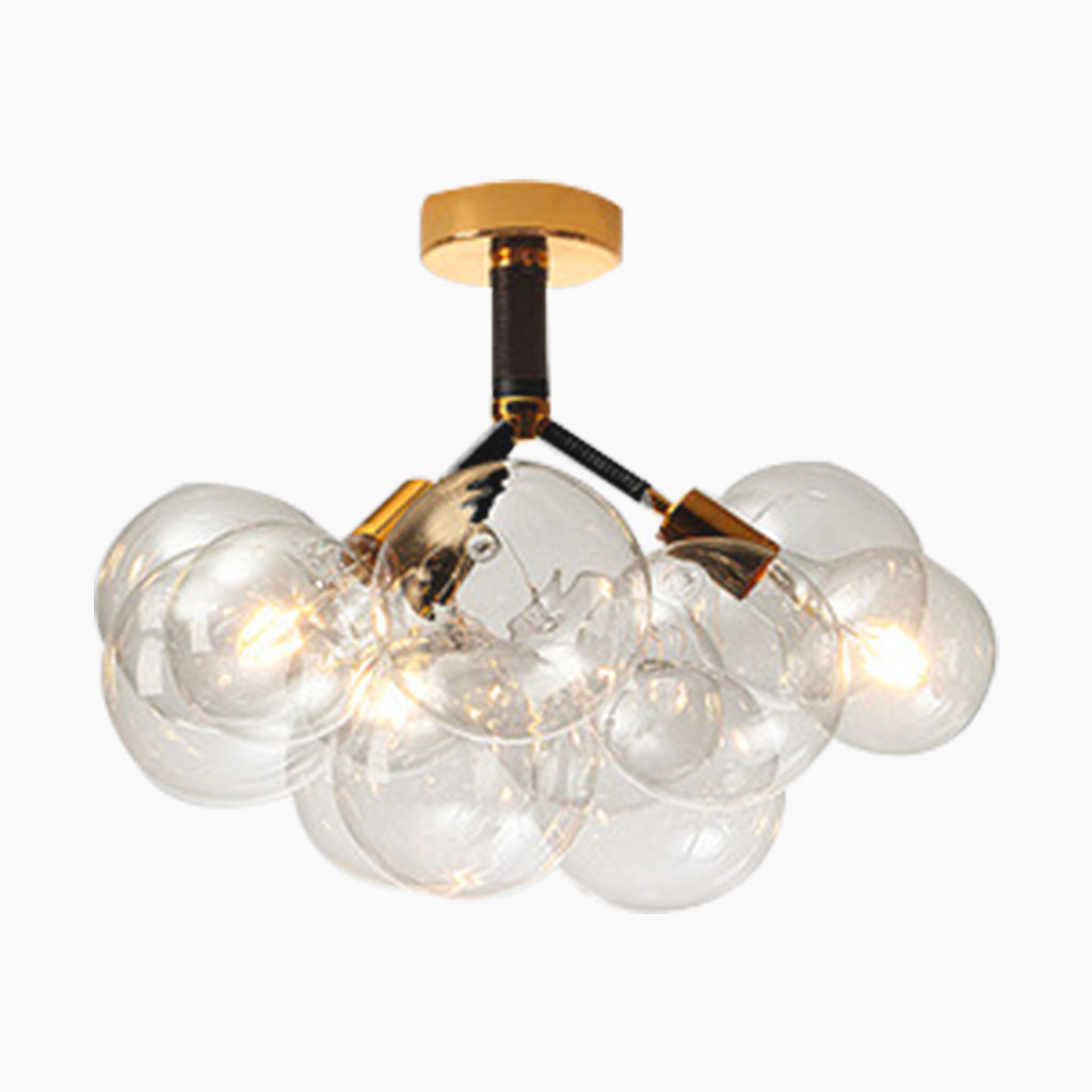 Chandelier Ceiling Light Glass Bubbles Cluster