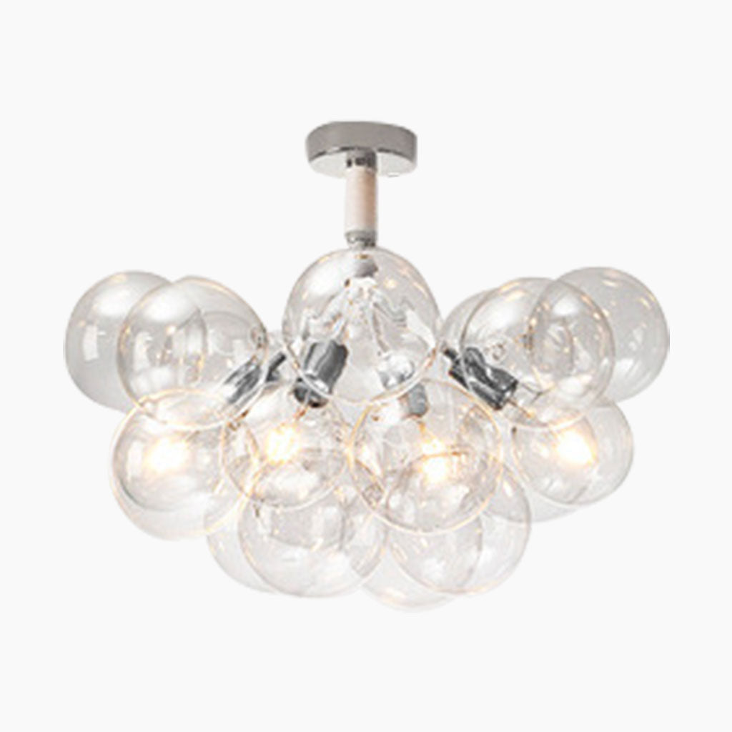 Chandelier Ceiling Light Glass Bubbles Cluster