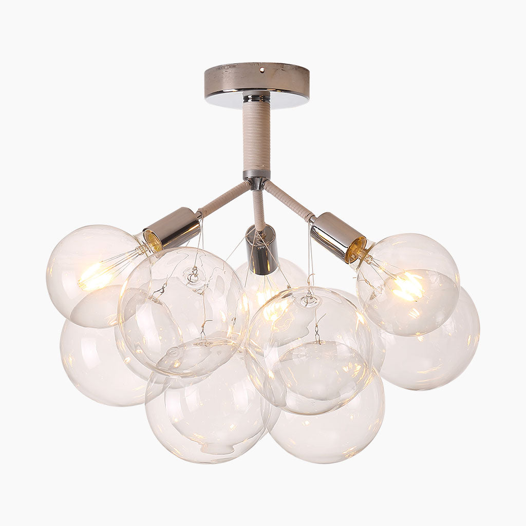 Chandelier Ceiling Light Glass Bubbles Cluster