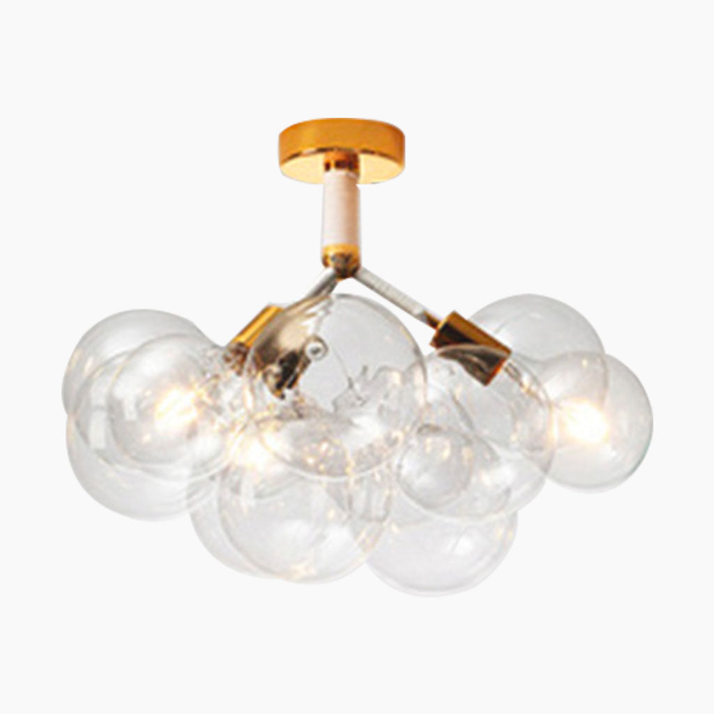 Chandelier Ceiling Light Glass Bubbles Cluster