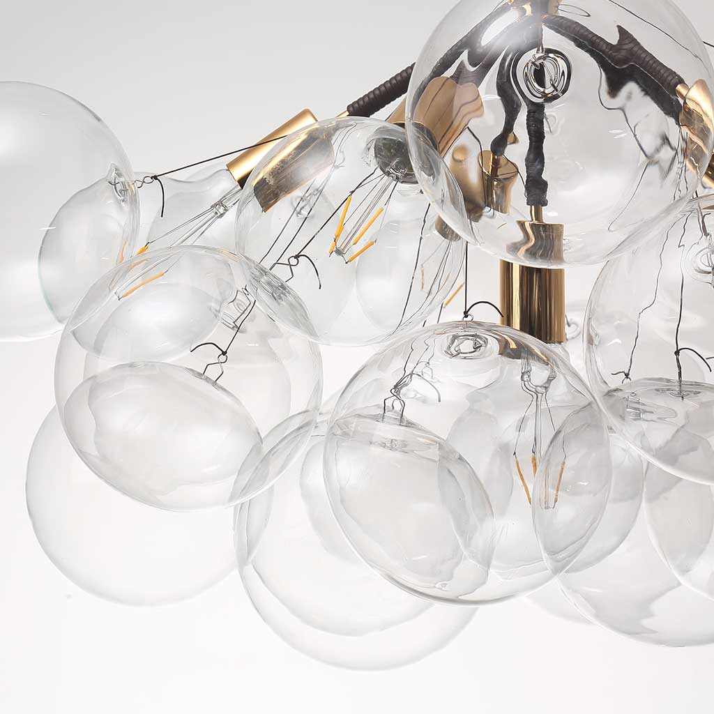 Chandelier Ceiling Light Glass Bubbles Cluster