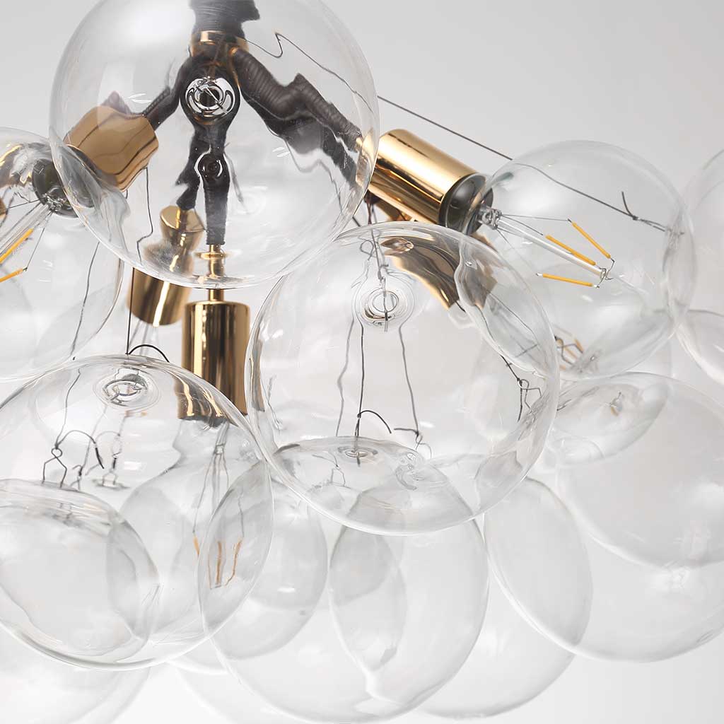Chandelier Ceiling Light Glass Bubbles Cluster