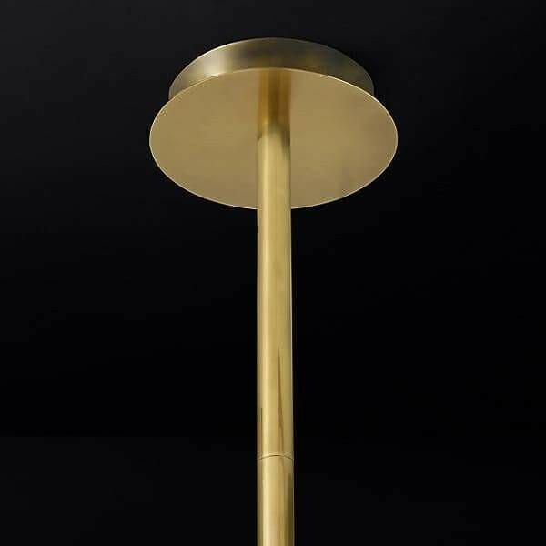 Glass Globe Mobile Three-Arm Chandelier