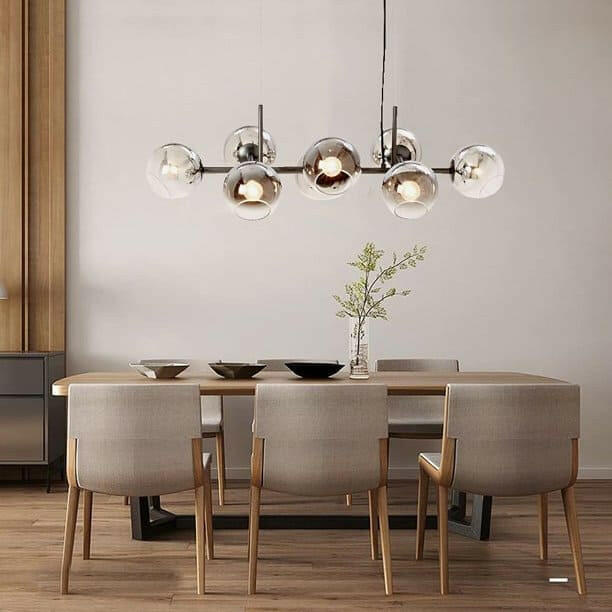 Glass Modern LED Ceiling Light Globe Chandelier Lighting Fixtures Creative Pendant Light