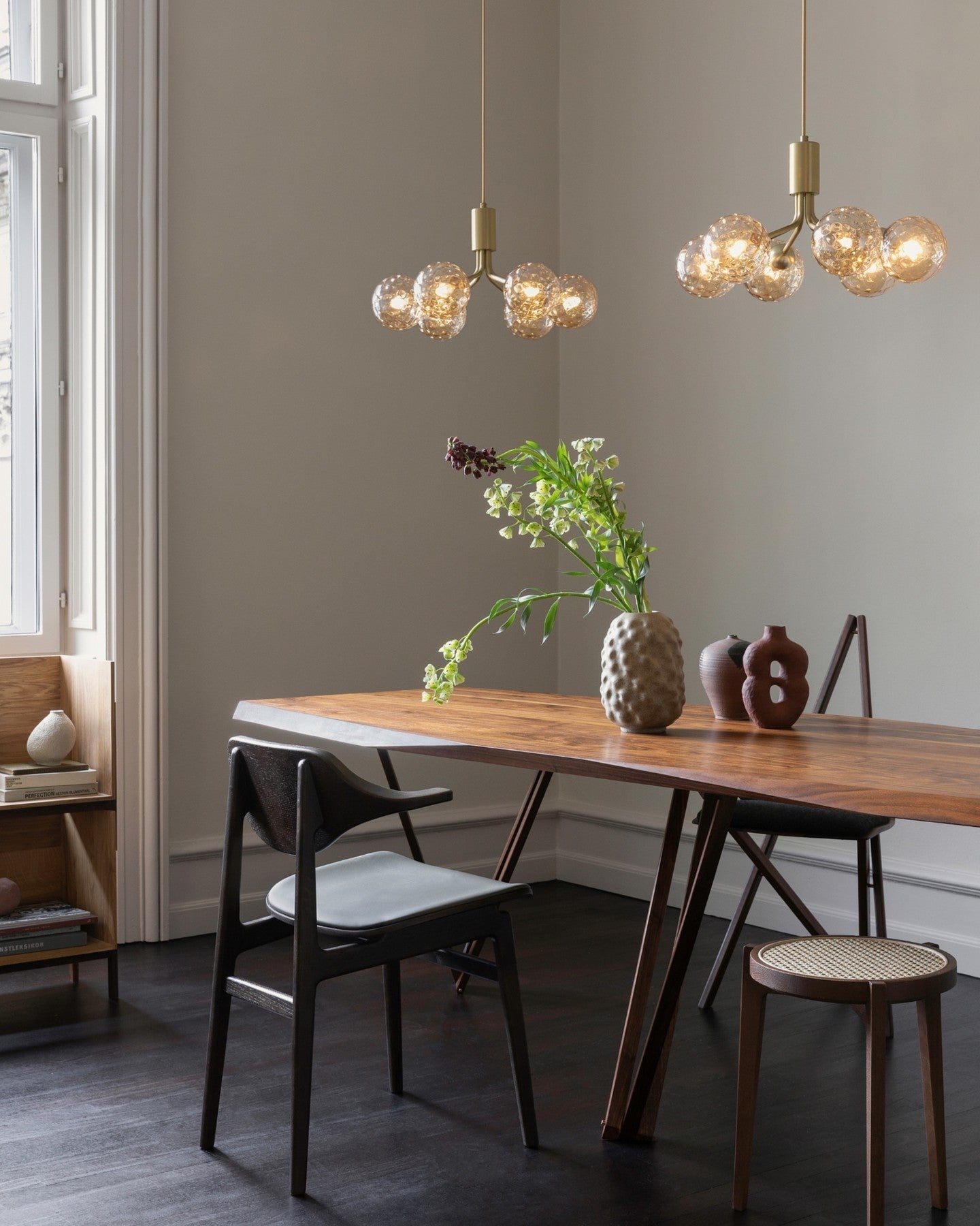 Glass Sphere Cluster Chandelier