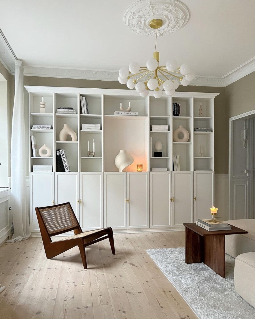 Glass Sphere Cluster Chandelier