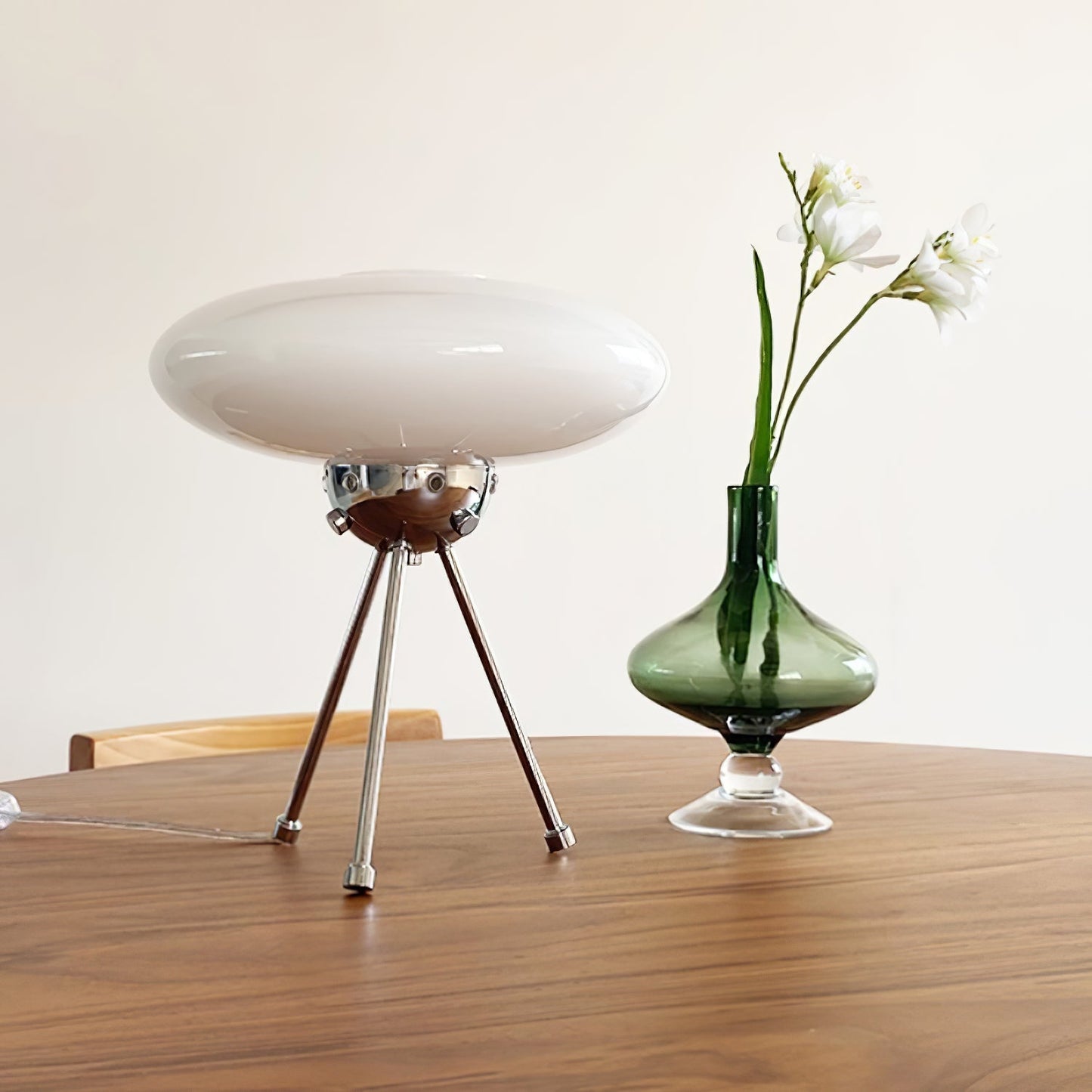 Glass UFO Table Lamp