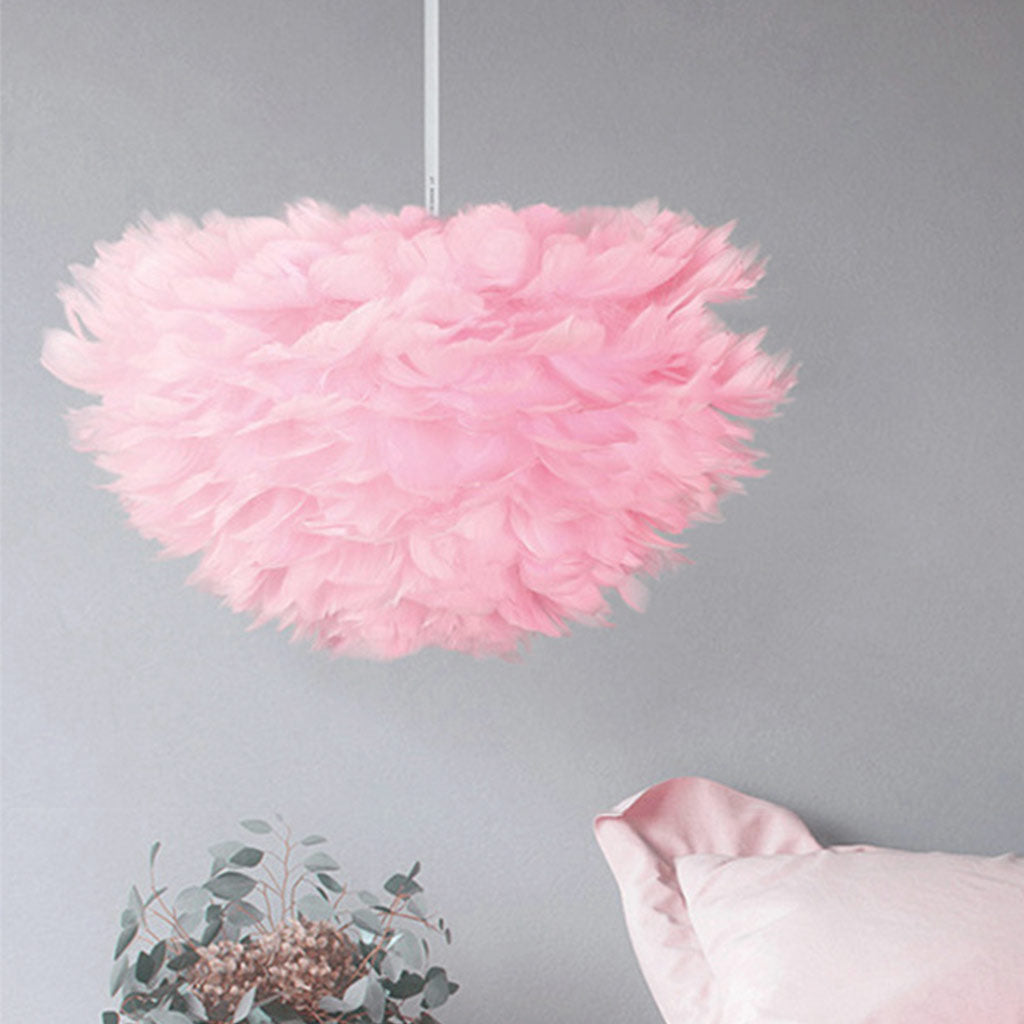 Pendant Light Chandelier Goose Feather
