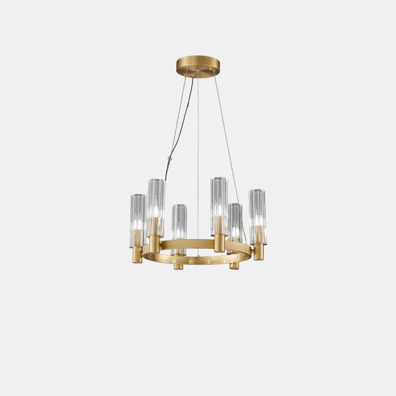 WOMO Pillar Candle Crystal Chandelier-WM2334