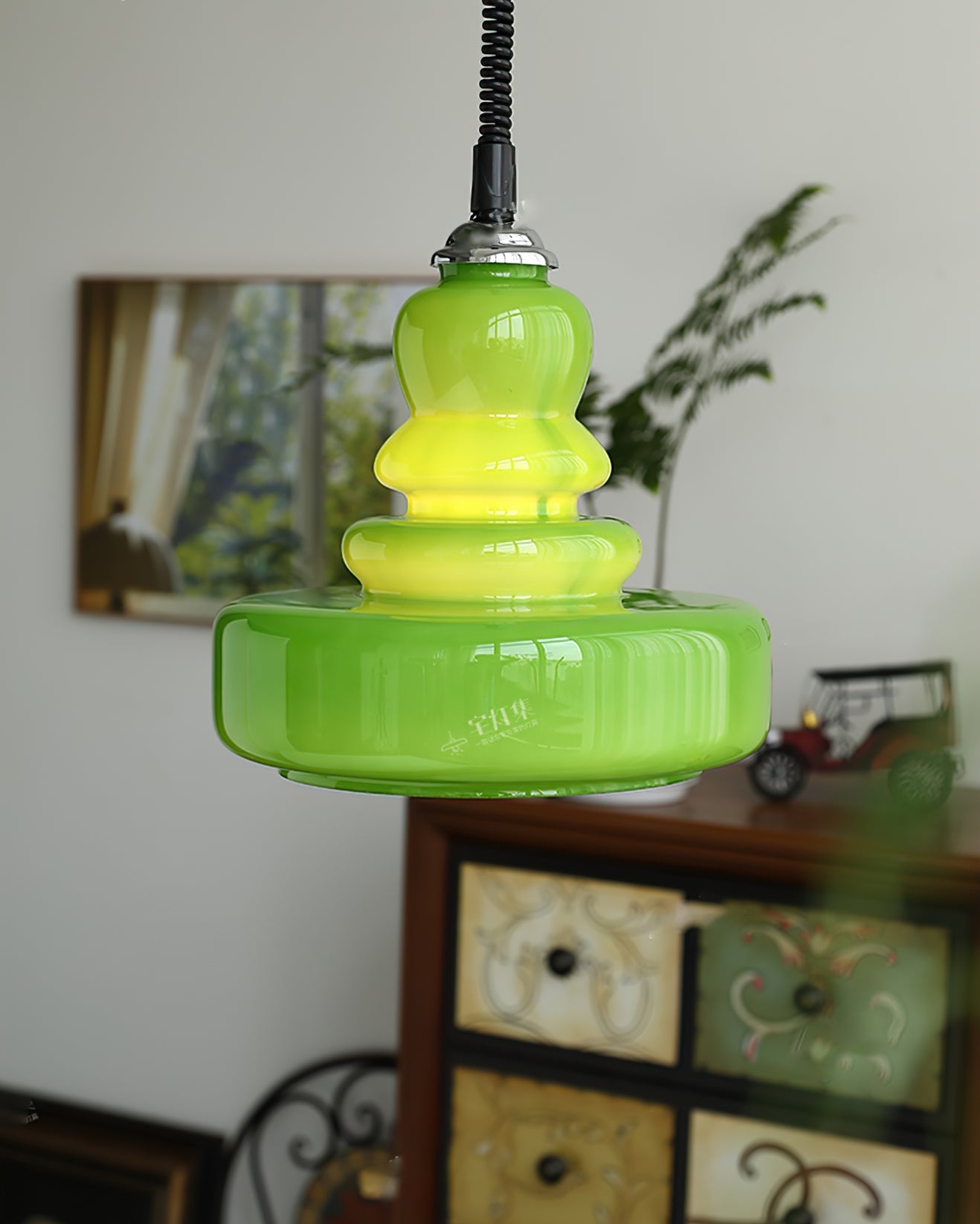 Gourd Glass Pendant Light