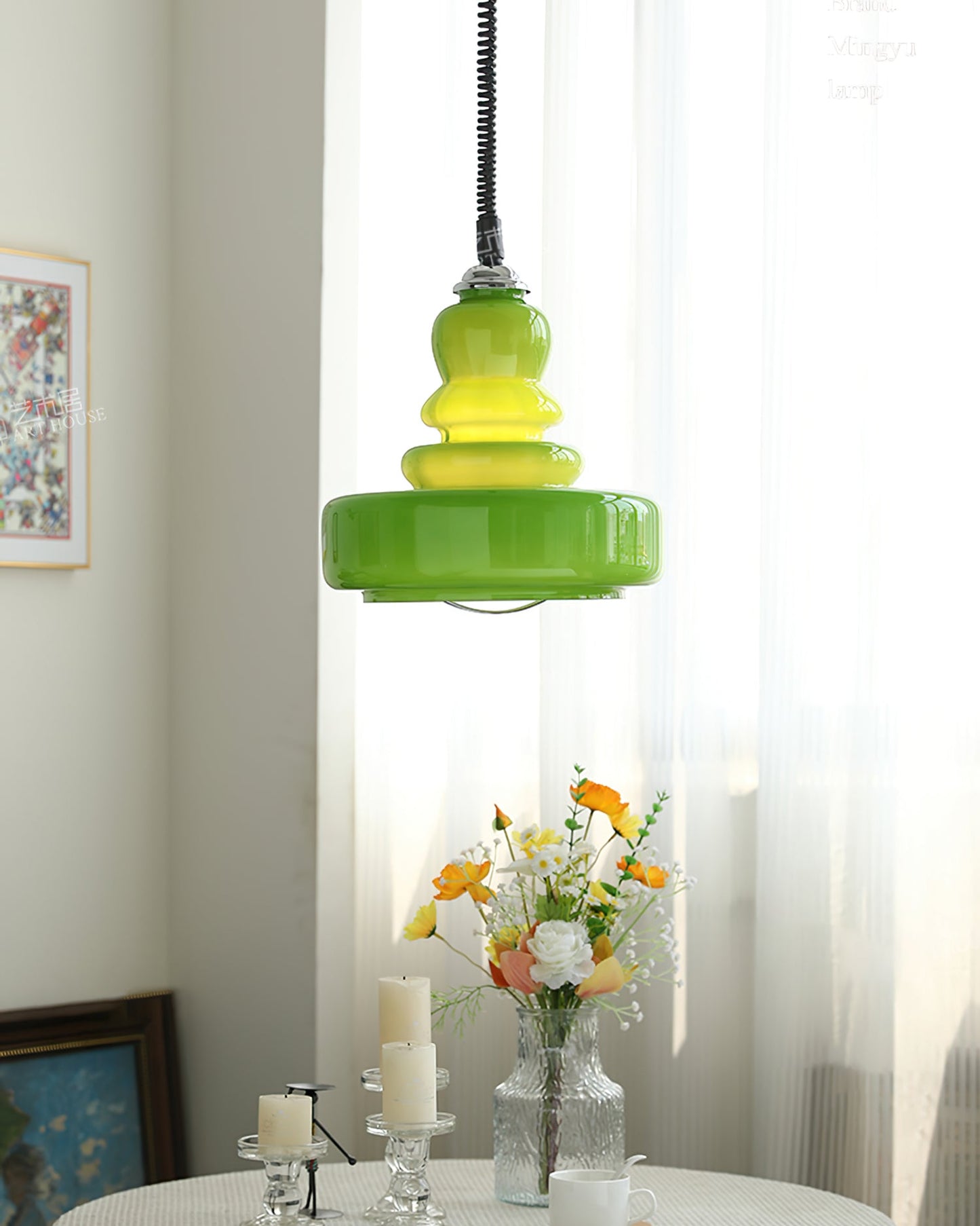 Gourd Glass Pendant Light