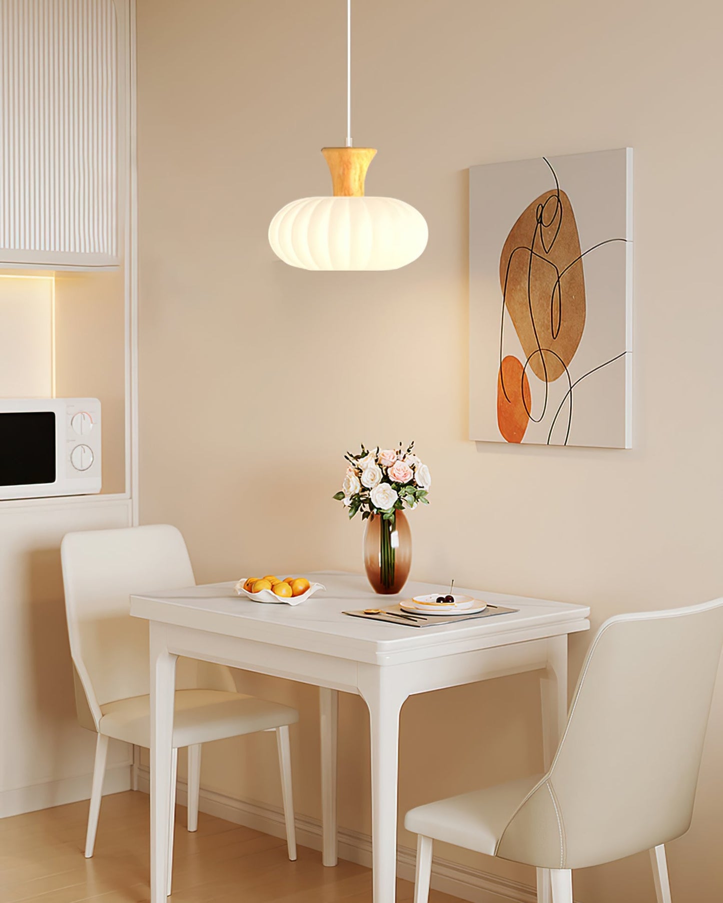 Gourd Ribbed Pendant Light