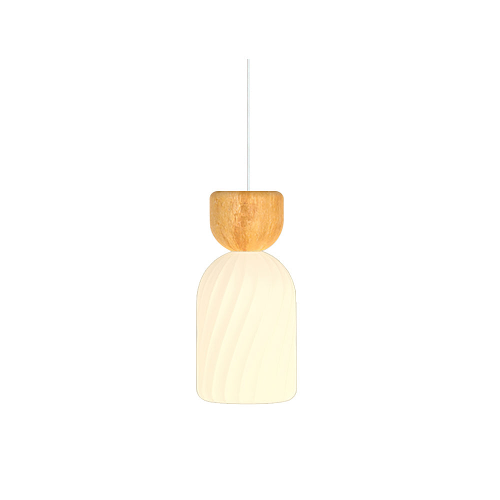 Gourd Ribbed Pendant Light