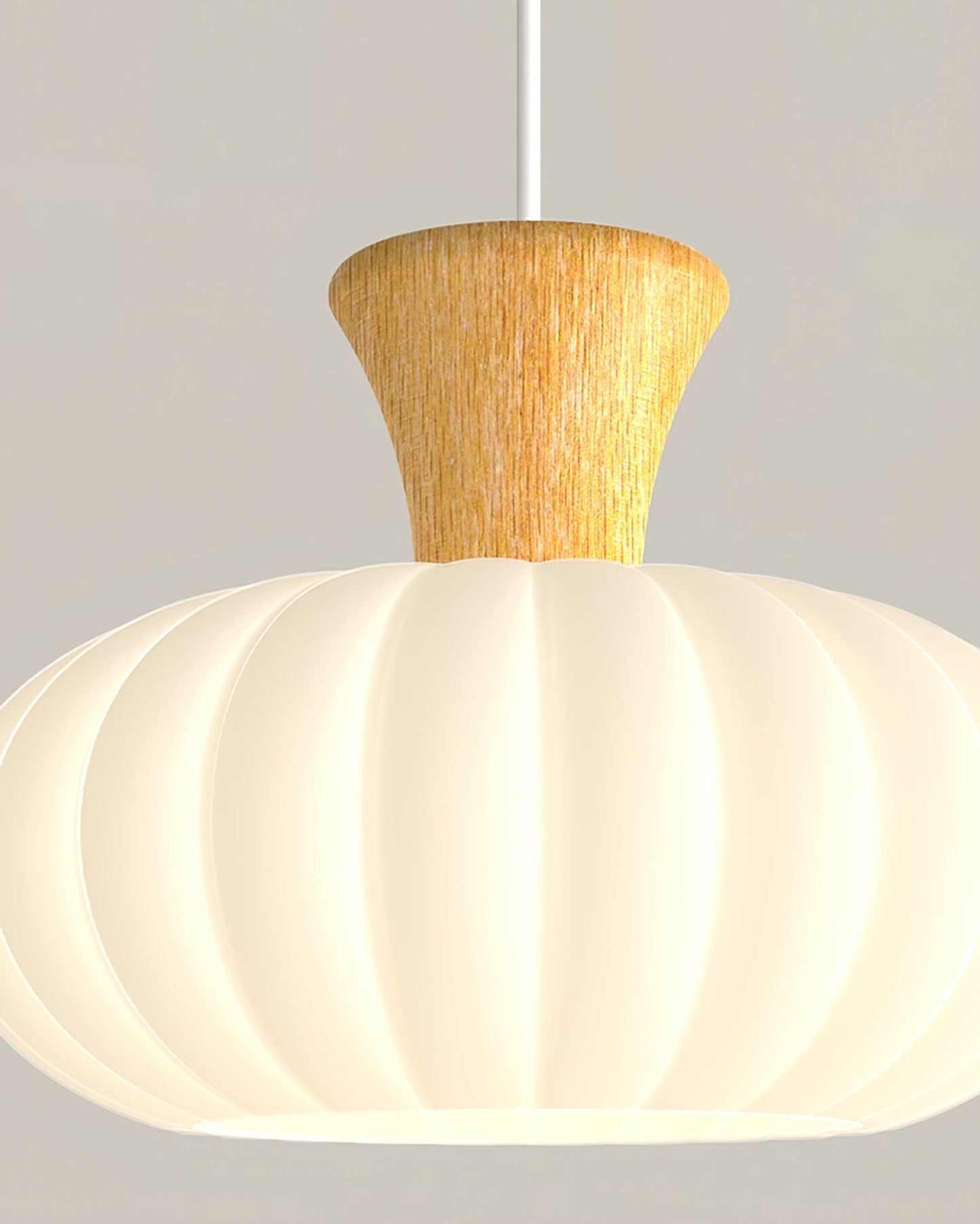 Gourd Ribbed Pendant Light
