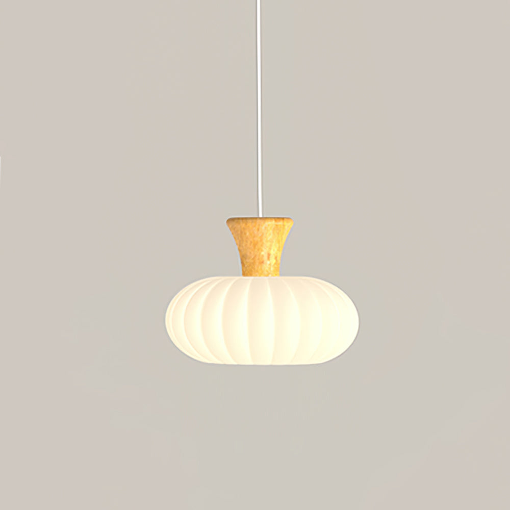 Gourd Ribbed Pendant Light