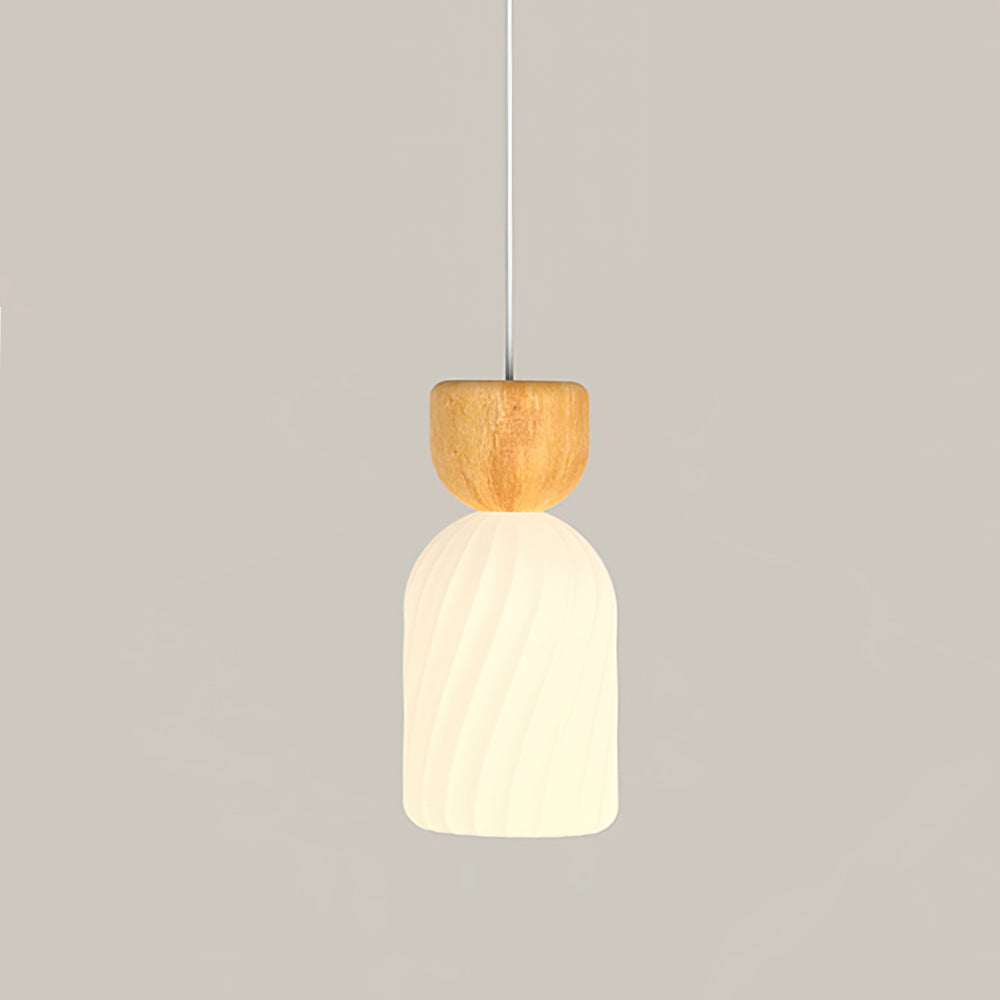 Gourd Ribbed Pendant Light
