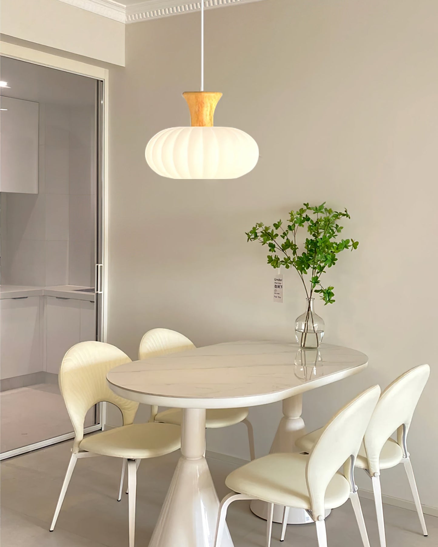 Gourd Ribbed Pendant Light