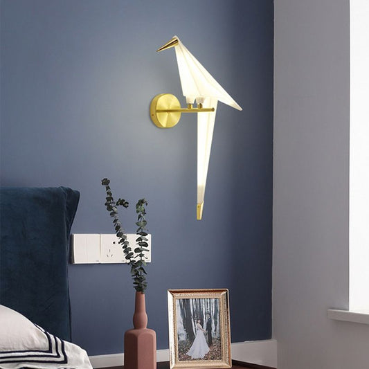 Won Cerise Bird Wall Lamp