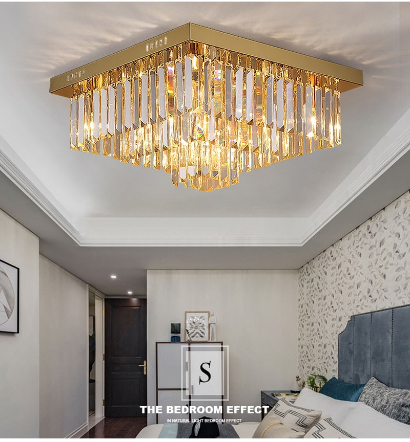 Ylk Beso Gold Ceiling Chandelier