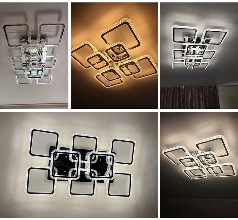 Qiyi Kaoli Chrome LED Chandelier