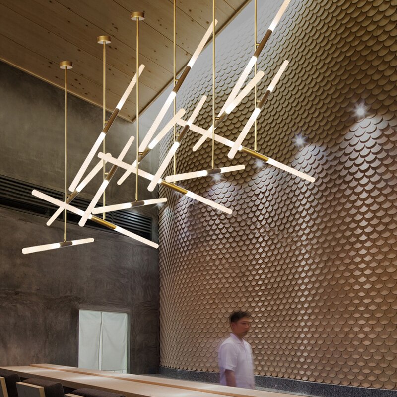 Ylk Agua Modern Gold LED Chandelier