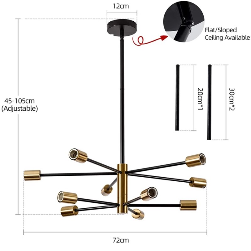 Oud Berenice Nordic Chandelier Elegance