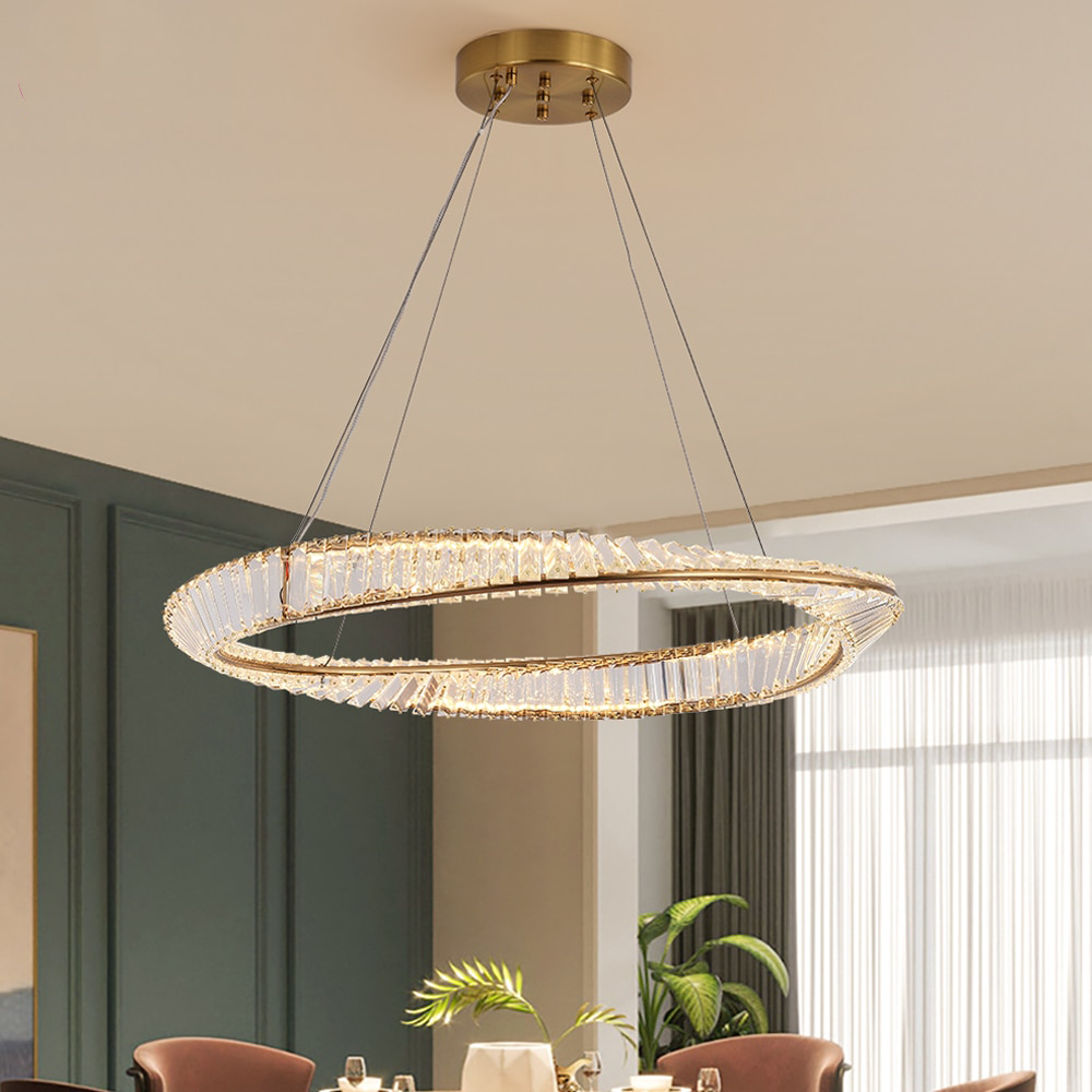 Ylk Mobius Ring Crystal Lamp